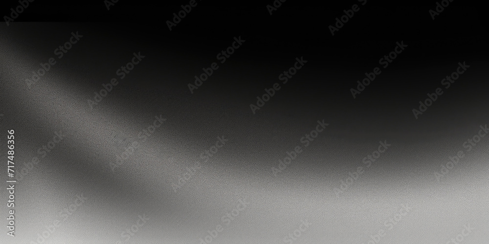 Black dark gray silver white wave abstract background for design. Light wave, wavy line. Ombre gradient. Noise rough grungy grain brushed metal metallic effect. Matte shimmer.Web banner.Wide.Panoramic