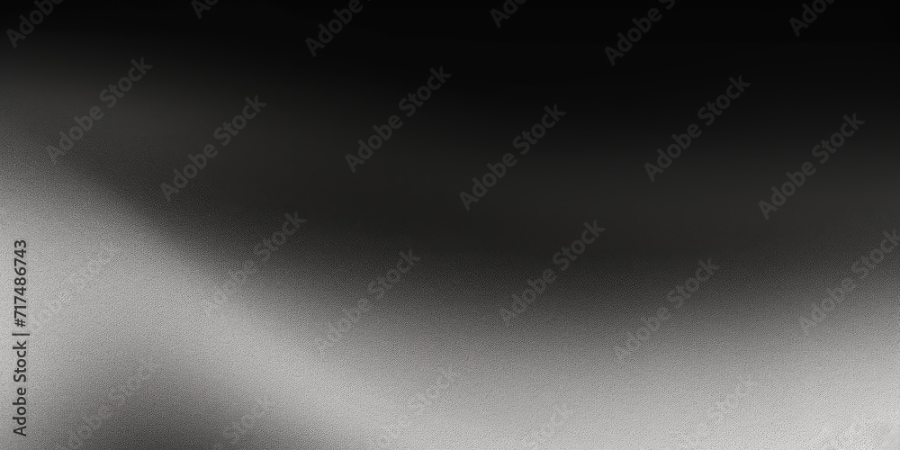 Black dark gray silver white wave abstract background for design. Light wave, wavy line. Ombre gradient. Noise rough grungy grain brushed metal metallic effect. Matte shimmer.Web banner.Wide.Panoramic