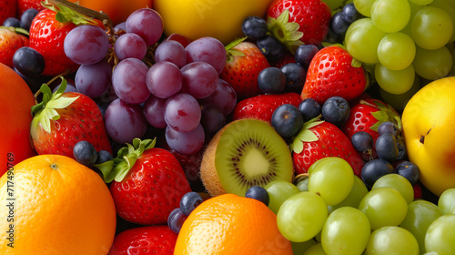 Fresh and vibrant fruit closeup.