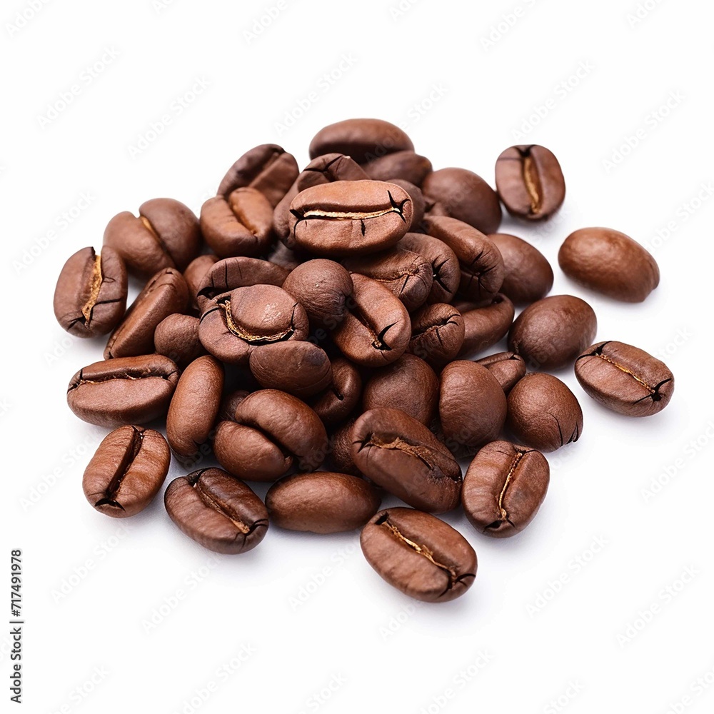 stock photo, coffee beans , on a white background stock photo, coffee beans , on a white background