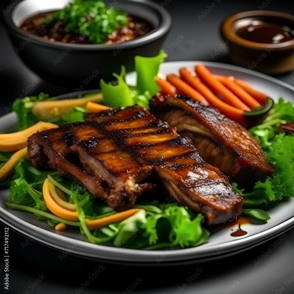 lamb chops with vegetables lamb chops with vegetables