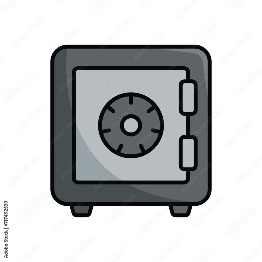 safe box icon vector design template simple and modern