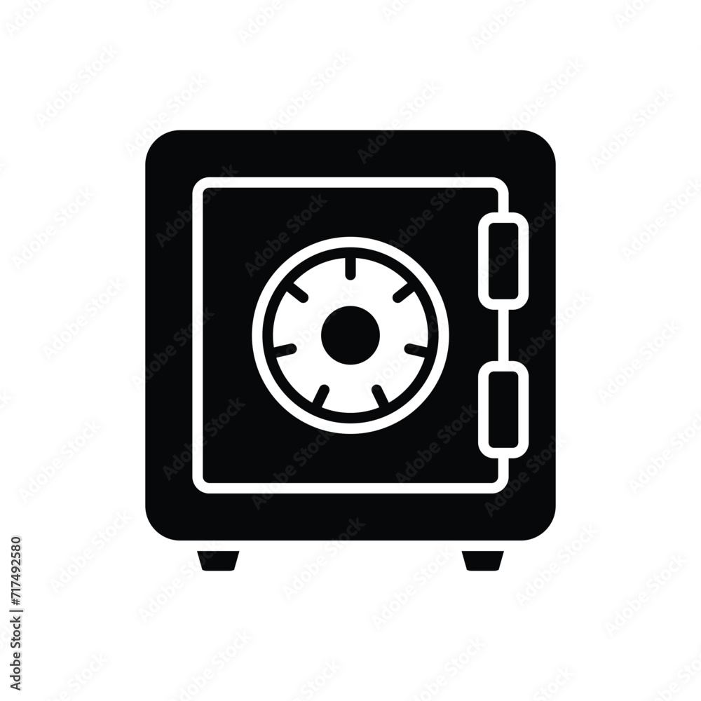 safe box icon vector design template simple and modern