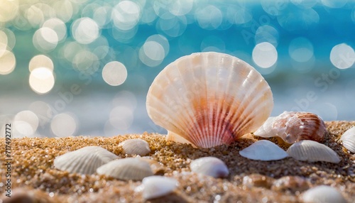 Coastal Serenity: Seashell Bliss by the Shore"