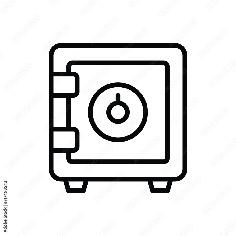 safe box icon vector design template simple and modern