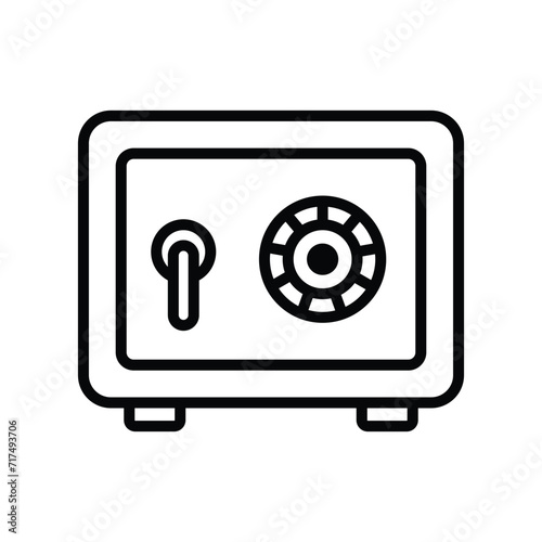 safe box icon vector design template simple and modern