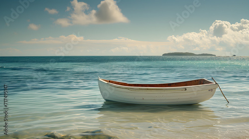 boat on the beach © Afpongsakon