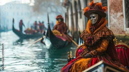 Venetian Reflections: Carnival Elegance on the Canals © Сергей Шипулин