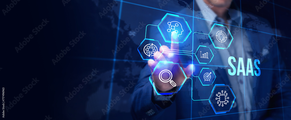 Software as a Service SaaS. Software concept. Business, modern technology, internet and networking concept. Software as a Service SaaS. Software concept. Business, modern technology, internet and networking concept.
