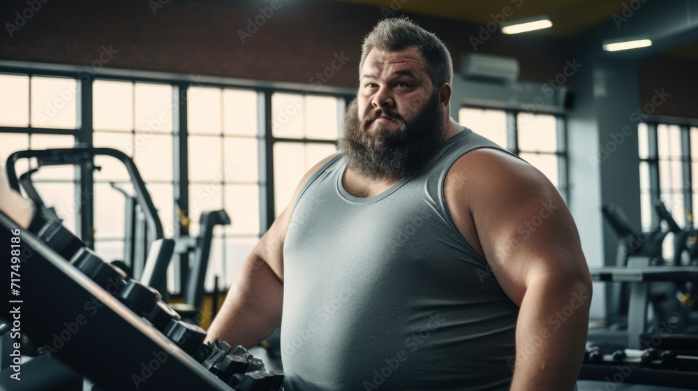 diet fat men on fitness gym, fitness, exercising, fit, athletic, lifestyle, training, workout, sportswear, body, health, strength, healthy, weight loss