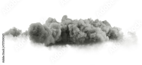 Realistic black clouds free shapes cutout transparent backgrounds 3d render png