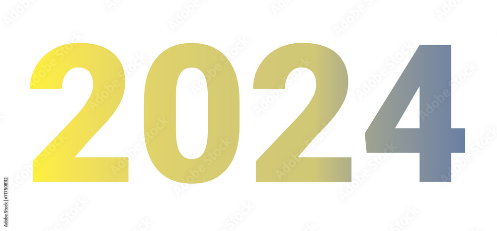 the number two thousand and twenty-four with combined color gradations which refers to an aesthetic and harmonious color combination
the number two thousand and twenty-four with combined color gradations which refers to an aesthetic and harmonious color combination