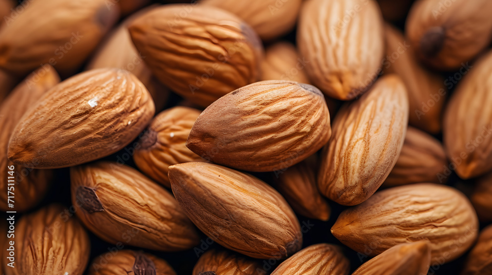 Close up of almonds for background. Close up of almonds for background.