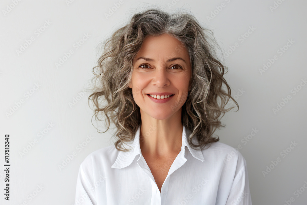 Portrait of smiling middle aged woman Portrait of smiling middle aged woman
