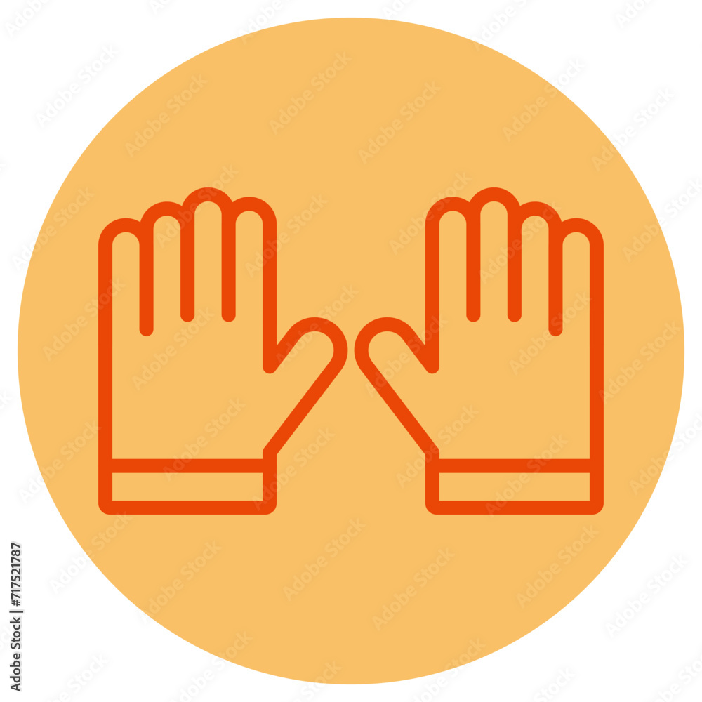 Barber Gloves icon design Barber Gloves icon design