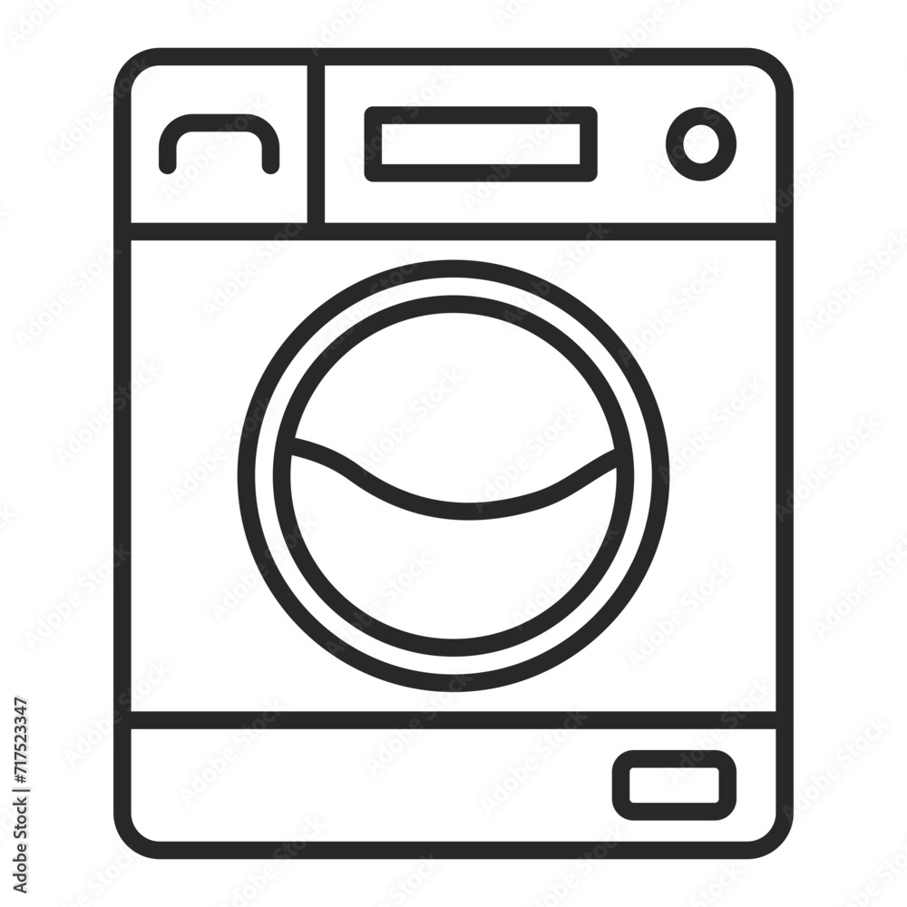 Washing Machine line icon Washing Machine line icon