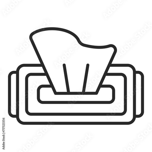   Wipes line icon