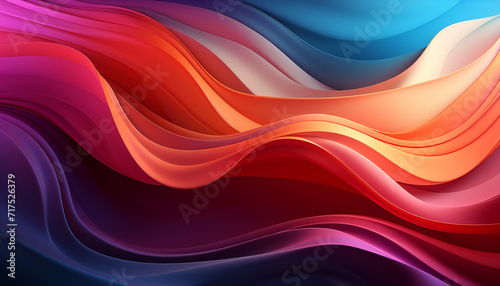 a colorful waves of different colors abstract background