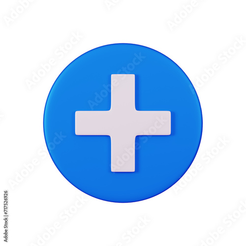 3d plus sign icon 3d icon of first aid and health care for hospital emergency. Medical symbol of emergency help. 3d aid health plus render illustration high quality render