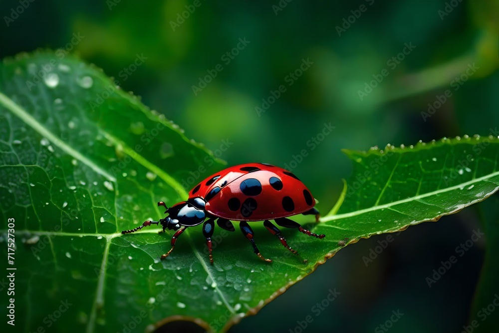 ladybug on a leaf ladybug on a leaf