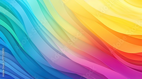 Colorful smooth waves on a gradient  futuristic background featuring abstract wave lines