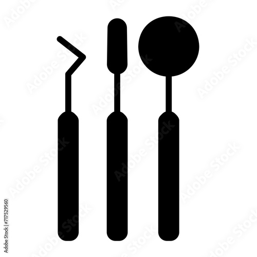 dental equipment glyph icon