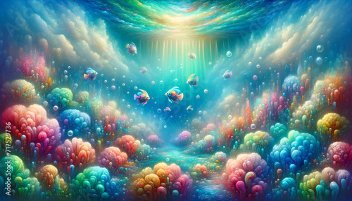 Surreal Underwater Mosaic