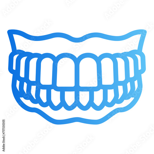 denture gradient icon
