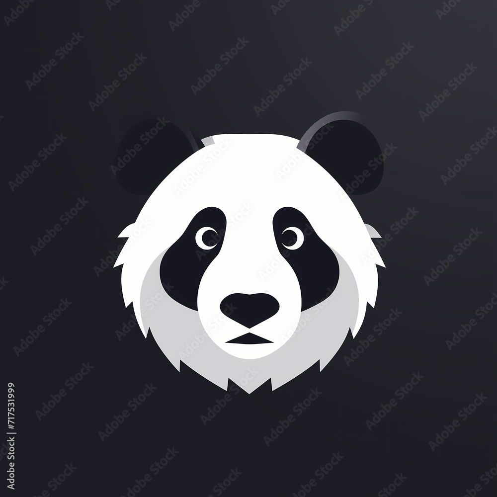 panda minimalist logo design panda minimalist logo design