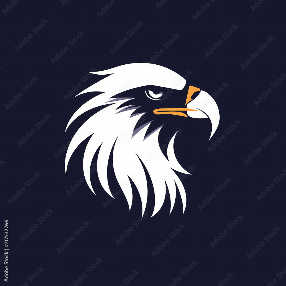 Close-up Photo, Eagles Head on Dark Background Close-up Photo, Eagles Head on Dark Background
