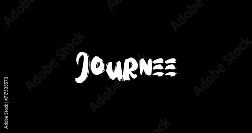 Journee Women Name in Grunge Dissolve Transition Effect of Animated Bold Text Typography on Black Background  photo