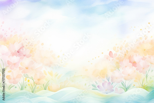 Blend and blur Creating a pastel masterpiece for wallpaper   cartoon drawing  water color style