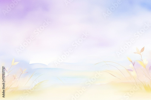 Blurred beauty The art of pastel backgrounds , cartoon drawing, water color style © Watercolorbackground