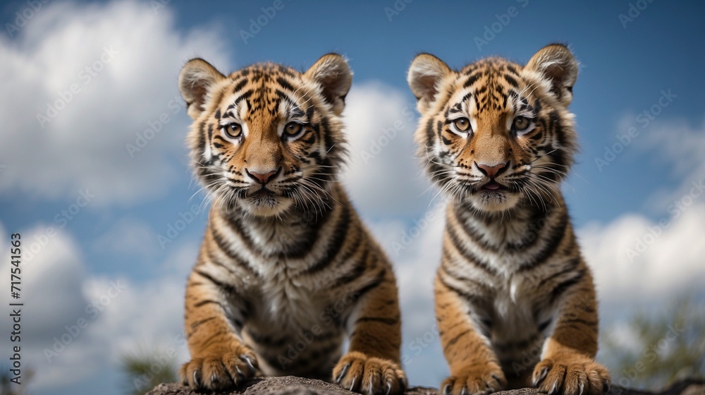 Fototapeta premium Tiger cubs 