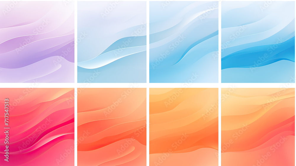Obraz premium Essence of Color Gradient Banner Grainy Forms Background Ai Generative