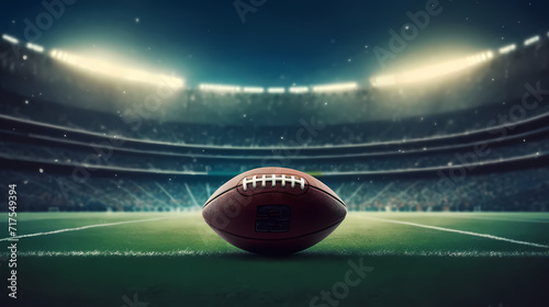 American football background, traditional super bowl banner poster
