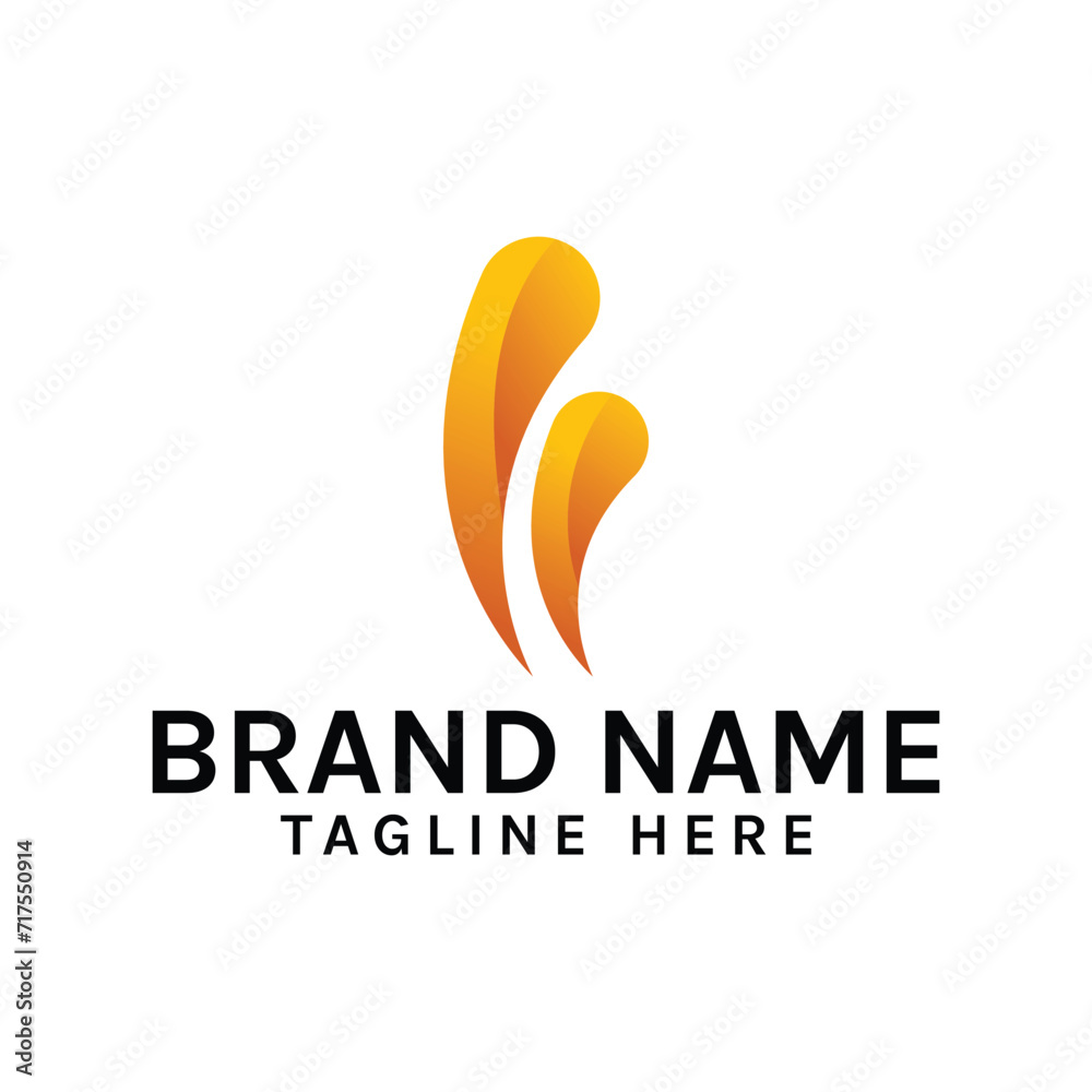 Abstract gradient logo design template Abstract gradient logo design template