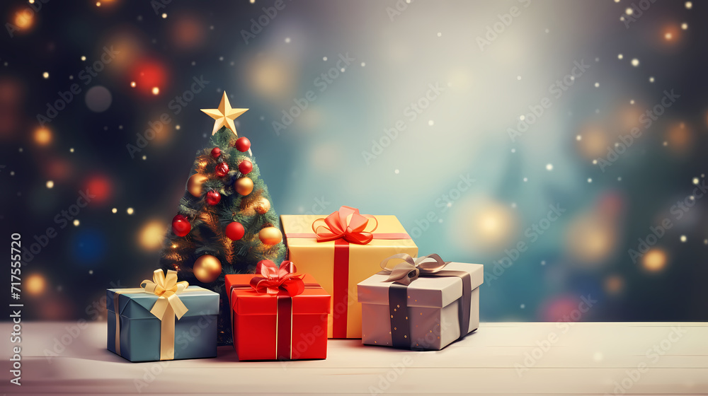 Gift box background. Gifts with copy space. For Christmas gifts, holidays or birthdays Gift box background. Gifts with copy space. For Christmas gifts, holidays or birthdays