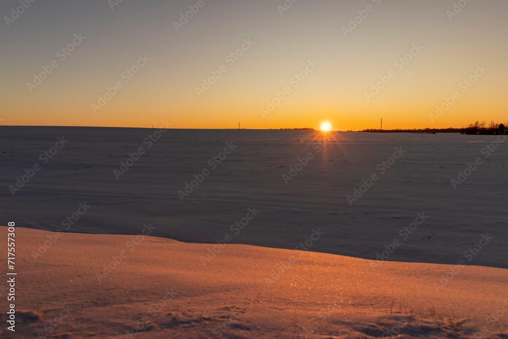 beautiful multicolored sky at sunset in winter beautiful multicolored sky at sunset in winter