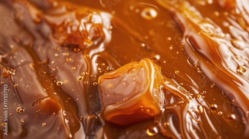 Satisfy your sweet cravings with this luscious caramel treat, Ai Generated.