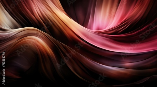 Luxurious satin folds in abstract form exuding elegance