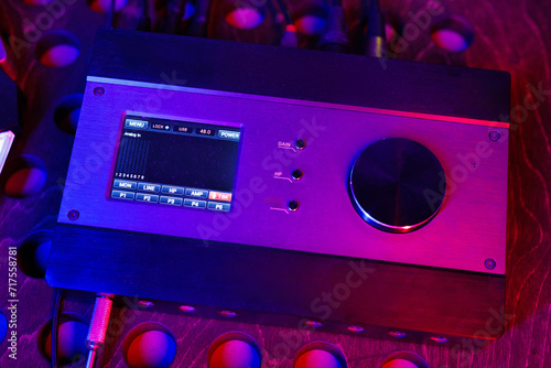 Audio interface for studio recording, external sound card