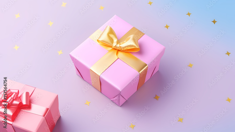 Gift background. Copy space with Christmas gifts, holiday or birthday Gift background. Copy space with Christmas gifts, holiday or birthday