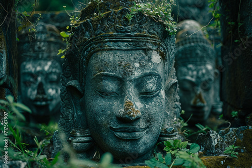 A dream of an ancient temple where the statues come to life and share their wisdom.