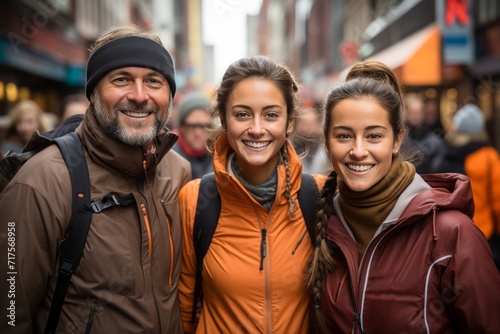 Philanthropist and their family participating in a charity run for a cause they're passionate about, Generative AI © Shooting Star Std