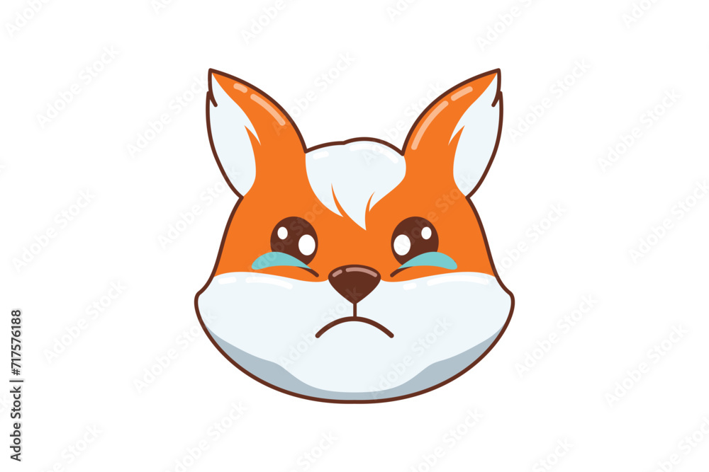 Fototapeta premium Cute Shiba Inu Expression Sticker