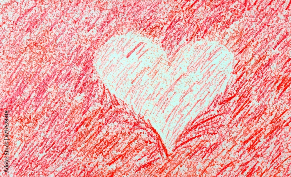 coloured pencils red heart background coloured pencils red heart background