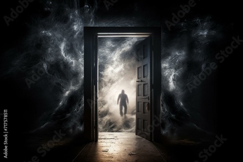 Arrival of an unknown entity: the moment when gods and demons peer through the doorway to another dimension. Generative AI