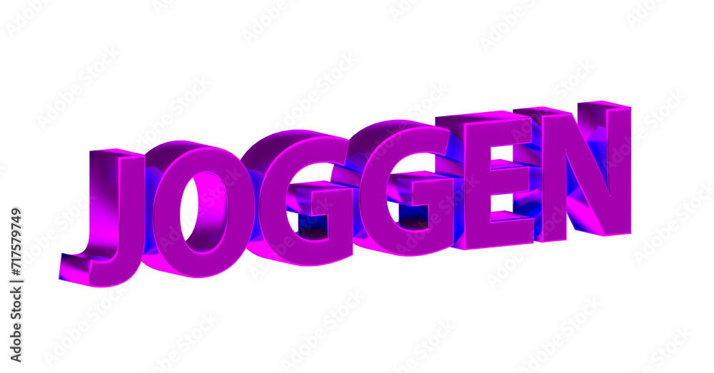 Joggen - pinke plakative 3D-Schrift, Sport, Laufen, Fitness, Gesundheit, Ausdauer, Freisteller, Rendering
Joggen - pinke plakative 3D-Schrift, Sport, Laufen, Fitness, Gesundheit, Ausdauer, Freisteller, Rendering