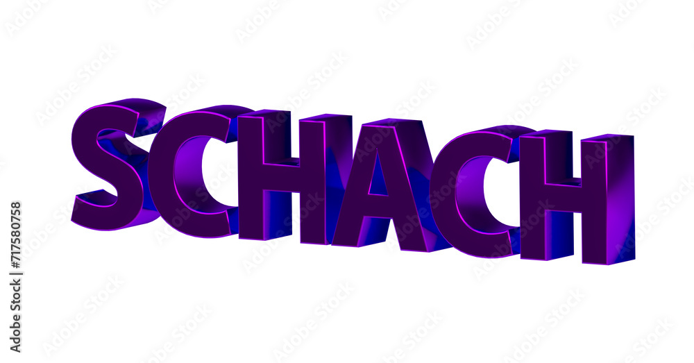 Schach, Spiel, Sport, Strategie, Konzentration, Schachmatt - violette plakative 3D-Schrift, Freisteller, Rendering
Schach, Spiel, Sport, Strategie, Konzentration, Schachmatt - violette plakative 3D-Schrift, Freisteller, Rendering